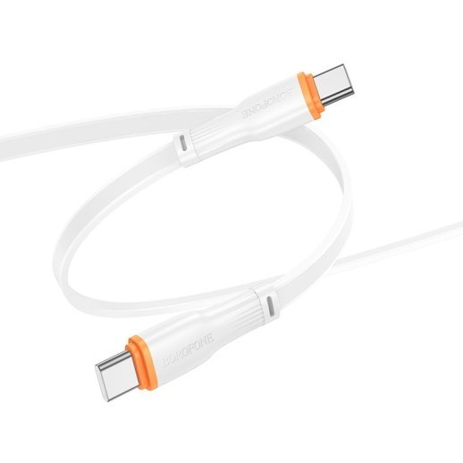USB-C кабель BOROFONE BX118 Esplendido Type-C - Type-C 60W, 3A, 1 метр, білий