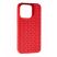 Накладка Шкіра Плетіння для Apple iPhone 14 Pro Red