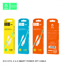 Кабель USB Denmen D15T USB - Type-C (2.4A) OD4.0мм