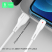 Кабель USB Denmen D15T USB - Type-C (2.4A) OD4.0мм