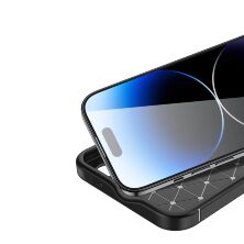 Накладка Tpu Carbon для Apple iPhone 14 Pro Max Black