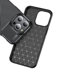Накладка Tpu Carbon для Apple iPhone 14 Pro Max Black