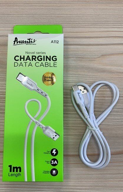 USB Cable Avantis A-112t Novel Type-C Black