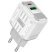 Мережевий зарядний пристрій HOCO C135A TYPE-C PD 20W + USB QC 3.0, білий