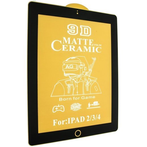 CERAMICS FILM 9D МАТОВЕ APPLE IPAD 1 | 2 | 3 | 4 9.7" (2010-2012) ЧОРНИЙ