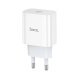 Мережевий зарядний пристрій HOCO NT10 TYPE-C PD 20W, БІЛИЙ