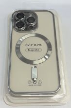 Case Magsafe With Frame for Apple Iphone 14 Pro Silver