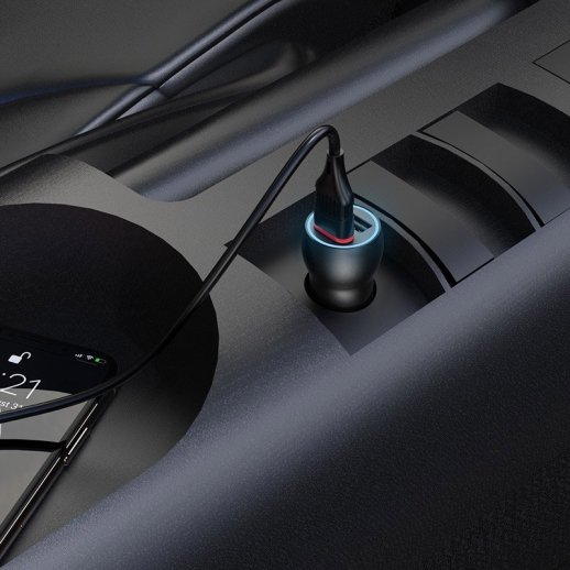 Автомобільний зарядний пристрій BOROFONE BZ9 Wise route dual USB 2.4A
