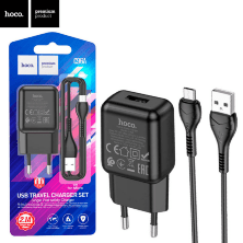 Мережевий Зарядний Пристрій Hoco C96A 1USB Micro Black