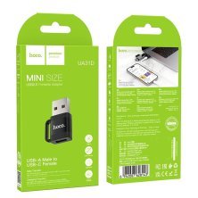 Переходник HOCO UA31D USB2.0 - Type-C (черный)