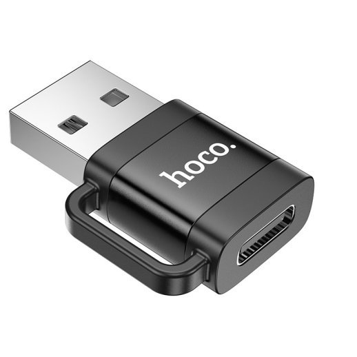 Переходник HOCO UA31D USB2.0 - Type-C (черный)