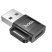 Переходник HOCO UA31D USB2.0 - Type-C (черный)