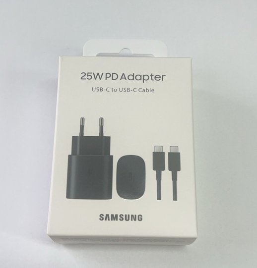 Мережевий Зарядний Пристрій Samsung TA800 25w & Cable in Box HQ Black