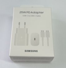 Мережевий Зарядний Пристрій Samsung TA800 25w & Cable in Box HQ Black