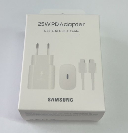 Мережевий Зарядний Пристрій Samsung TA800 25w & Cable in Box HQ Black