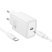 Зарядний пристрій HOCO N60 Gentle, 20 Вт PD, один USB-C порт, комплект з кабелем Type-C to Type-C, EU-вилка, білий