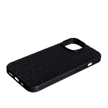 Накладка Leather Case Weaving для Apple iPhone 15 Plus Black