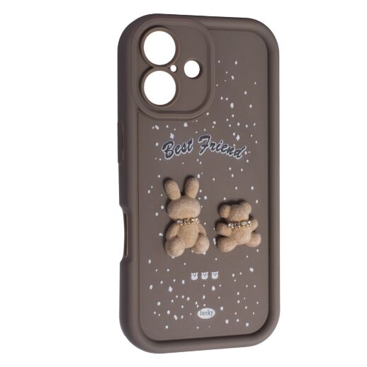 Силікон Best Friend для Apple iPhone 16 Brown