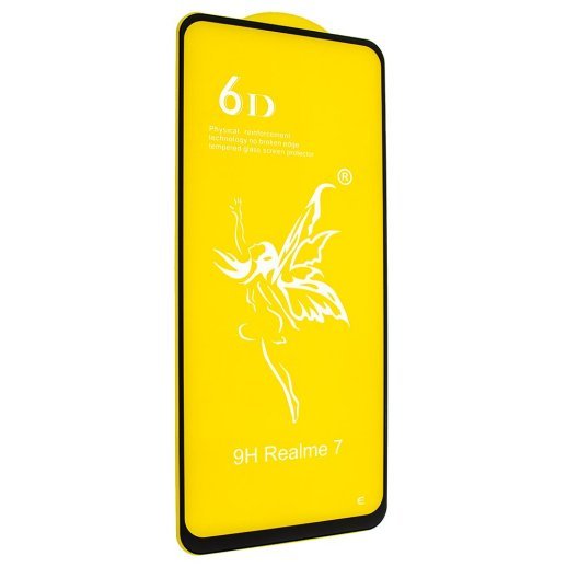 Захисне скло 6D PREMIUM REALME 7 5G ЧОРНИЙ