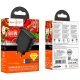 Мережевий зарядний пристрій HOCO CS63A TYPE-C PD 65W + USB QC 3.0 + КАБЕЛЬ TYPE-C - TYPE-C, чорний