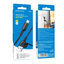 USB кабель BOROFONE BX91 Symbol charging data USB - micro USB