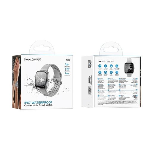 Смарт-годинник HOCO Y36 Smart watch (call version), сріблястий
