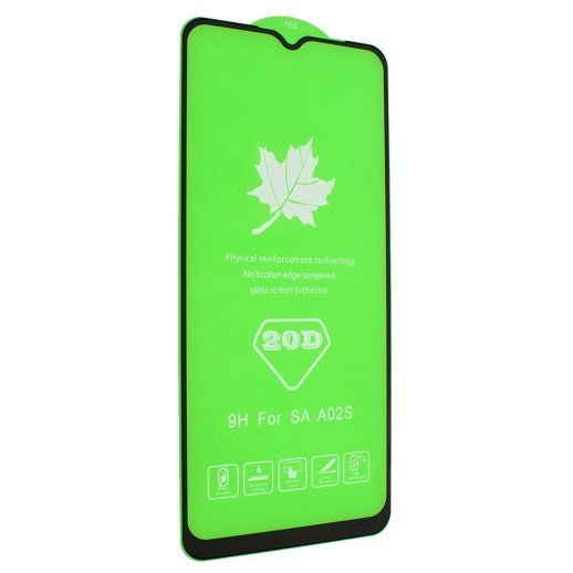 Захисне скло 20D SAMSUNG Galaxy A02 (2021) A022 ЧОРНИЙ