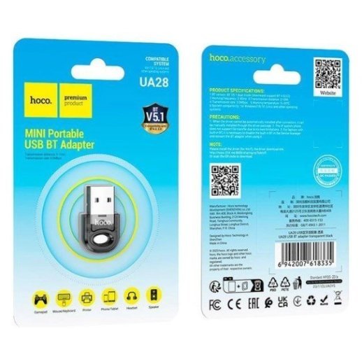 Адаптер HOCO UA28 USB BT V5.1