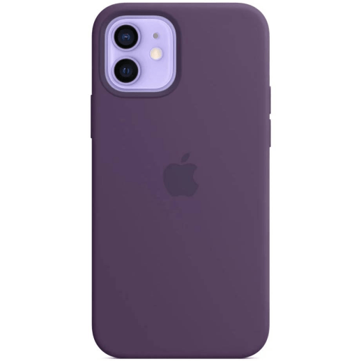Silicone Case Original With MagSafe and Splash Screen Apple iPhone 12 Pro Max Amethyst
