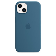 Silicone Case Original With MagSafe and Splash Screen Apple iPhone 13 Blue Jay