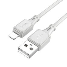 USB кабель HOCO X101 USB - Lightning silicone 1м, сірий