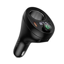 FM-трансмітер автомобільний HOCO E88 Bluetooth 5.4 / PD20W / QC3.0 / 2xUSB-C / USB / DC 120W