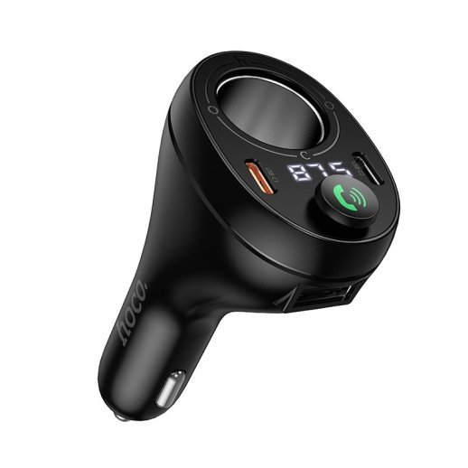 FM-трансмітер автомобільний HOCO E88 Bluetooth 5.4 / PD20W / QC3.0 / 2xUSB-C / USB / DC 120W