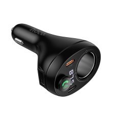 FM-трансмітер автомобільний HOCO E88 Bluetooth 5.4 / PD20W / QC3.0 / 2xUSB-C / USB / DC 120W