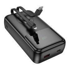 Power Bank HOCO Q28A Victory 22.5W+PD20W fully compatible power bank with watch charging cable 20000 mAh чорний