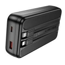 Power Bank HOCO Q28A Victory 22.5W+PD20W fully compatible power bank with watch charging cable 20000 mAh чорний
