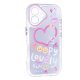 Накладка Happy Lovely для Apple iPhone 16 Transparent