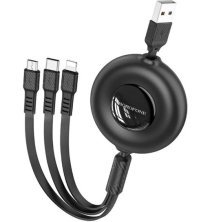 USB кабель BOROFONE BX74 charging data 3в1 USB - Type-C/MicroUSB/Lightning