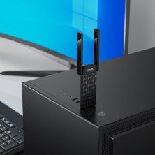 Адаптер-мережева карта HOCO HI34 Wi-Fi 6 USB з двома зовнішніми антенами