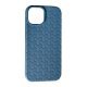 Накладка Leather Case Weaving для Apple iPhone 15 Plus Navy Blue