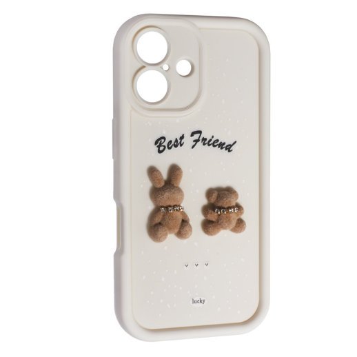 Силікон Best Friend для Apple iPhone 16 Milk