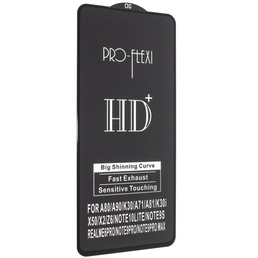 Захисне скло PRO-FLEXI HD+ XIAOMI Redmi Note 9 2020 ЧОРНИЙ