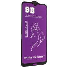 Защитное стекло для телефона 8D MIRROR XIAOMI Redmi Note 8T 2019 ЧЁРНО-ФИОЛЕТОВЫЙ