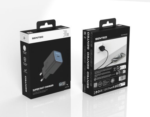 Сетевое Зарядное Устройство Senteo Z-16 Fast Charger 30W USB-C