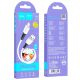 USB кабель HOCO X82 USB - Lightning SILICONE 2.4A, 1 метр, білий