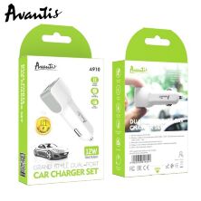 Автомобільний зарядний пристрій Avantis A910 Grand Style 2.4A Micro Білый