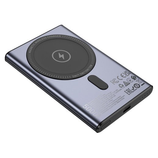 Power Bank HOCO Q32 Bird PD20W wireless magnetic 5000 mA, чорний