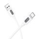 USB кабель BOROFONE BX114 USB  -  Type-C, Silicone, 3A, 1 м, білий