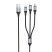 USB кабель HOCO X102 3в1: Lightning/Micro/Type-C, 1 метр, чорний