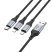 USB кабель HOCO X102 3в1: Lightning/Micro/Type-C, 1 метр, чорний